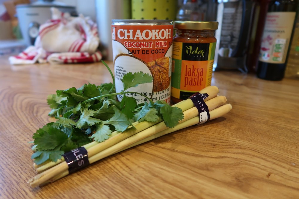 Chaokoh coconut milk, lemongrass and coriander