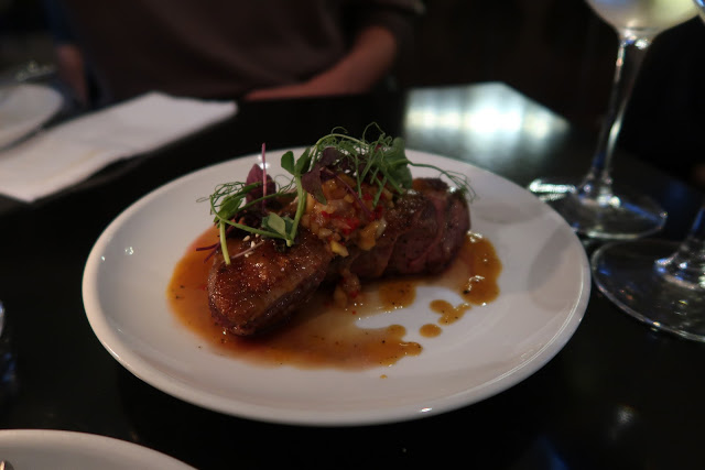 Miso orange glazed duck at 100 Hoxton