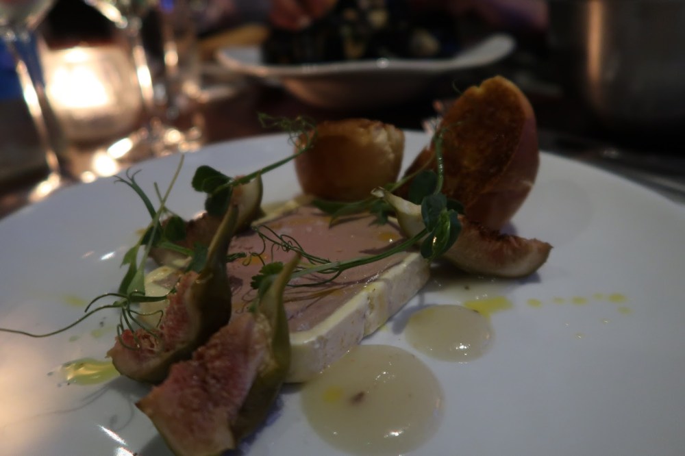 Chicken liver parfait, figs, toasted brioche