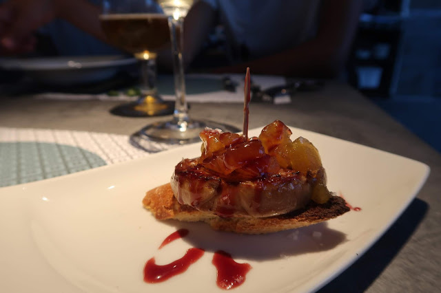 food at vinitus restaurant, barcelona