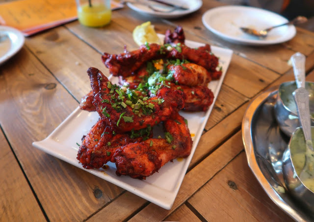 Tandoori chicken wings
