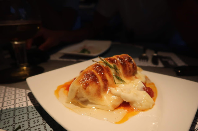 food at vinitus restaurant, barcelona