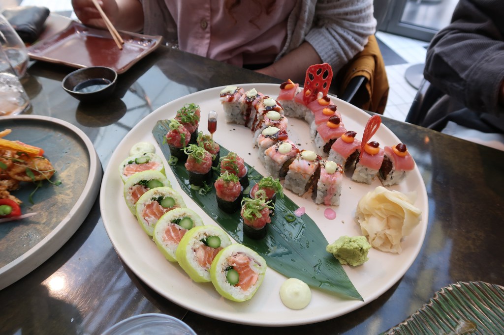 Maki rolls at SUSHISAMBA, Covent Garden, London