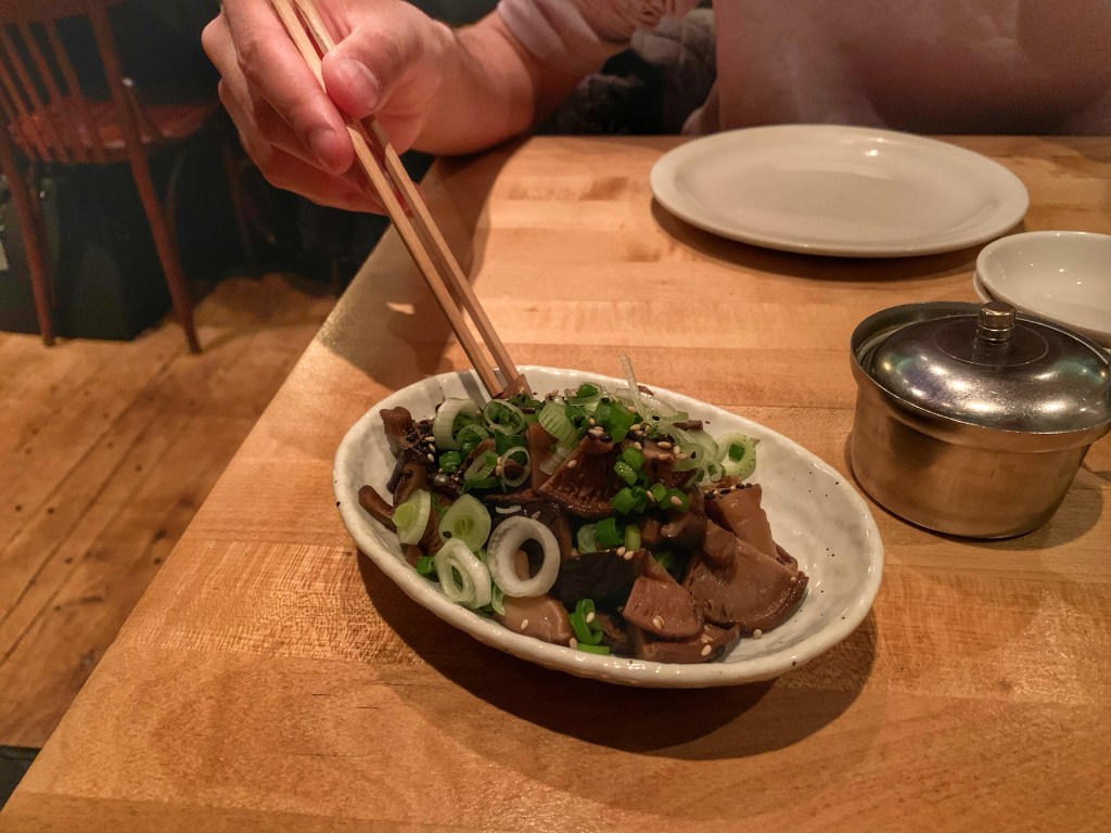 shiitake mushrooms at Shackfuyu, London 