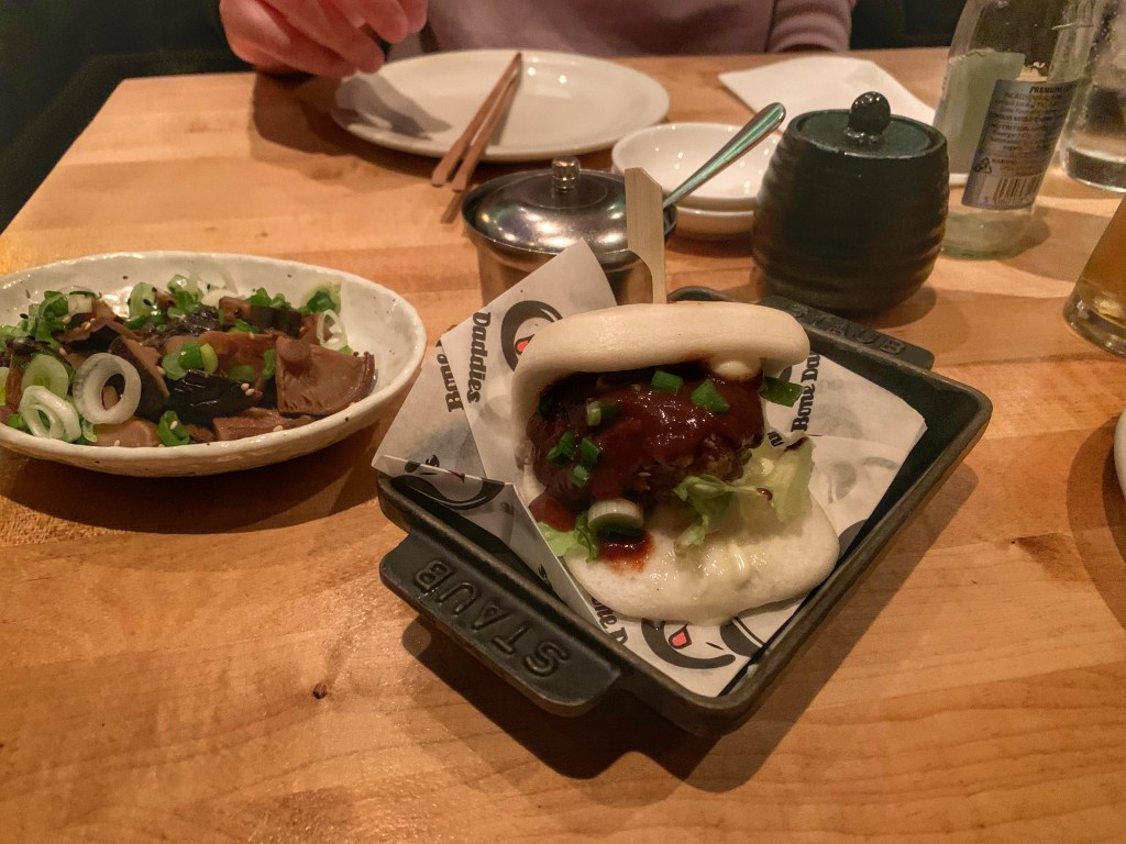 Duck bao at Shackfuyu, London
