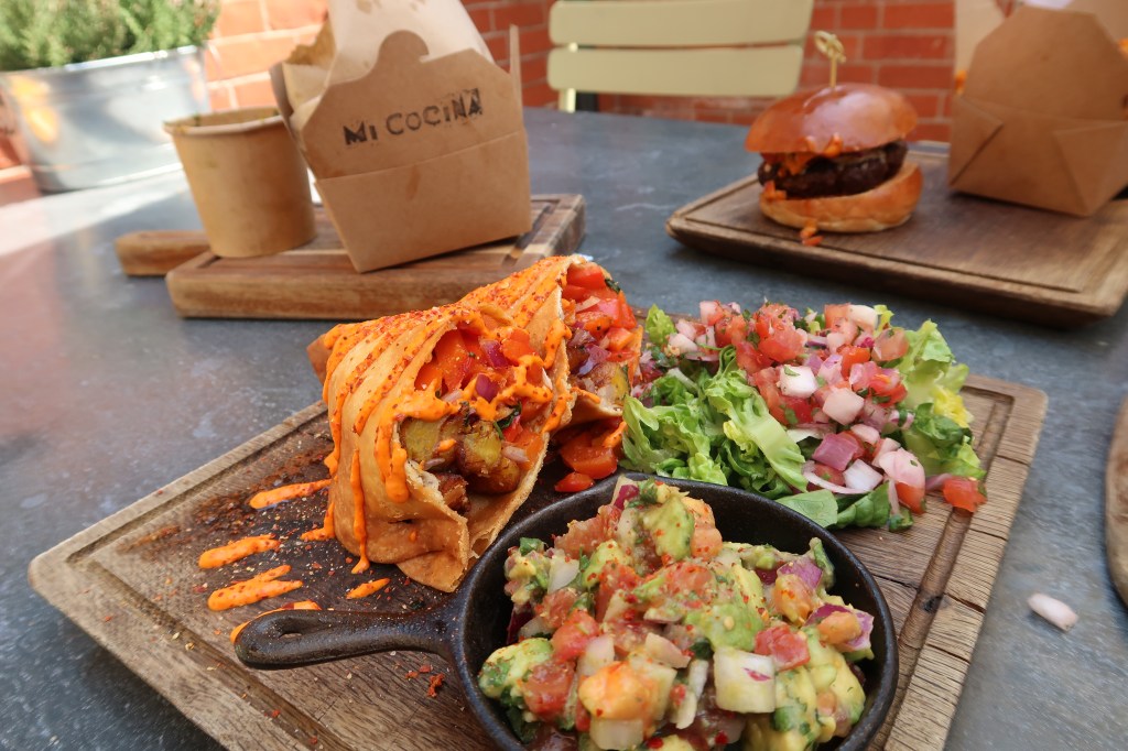 Vegan quesadilla at Mi Cocina, Bridge Street House, Winchester