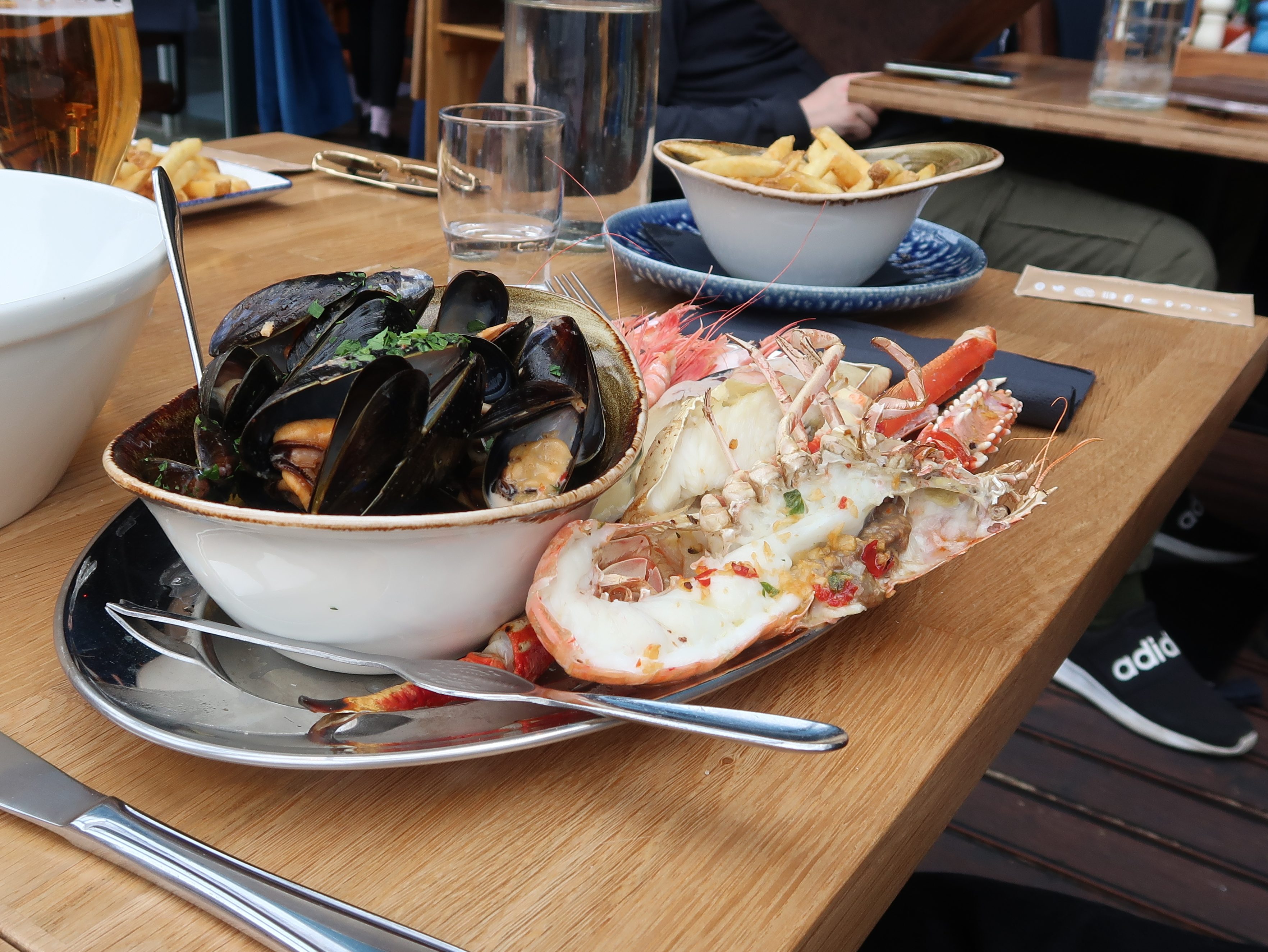 Seafood platter from Bergen Fish Market